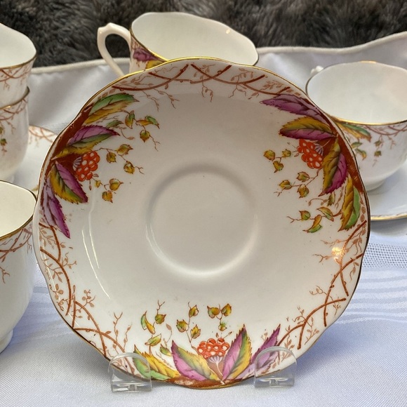 6 Royal Albert cups and saucers 1930 “Virginia”. RARE - Picture 3 of 16